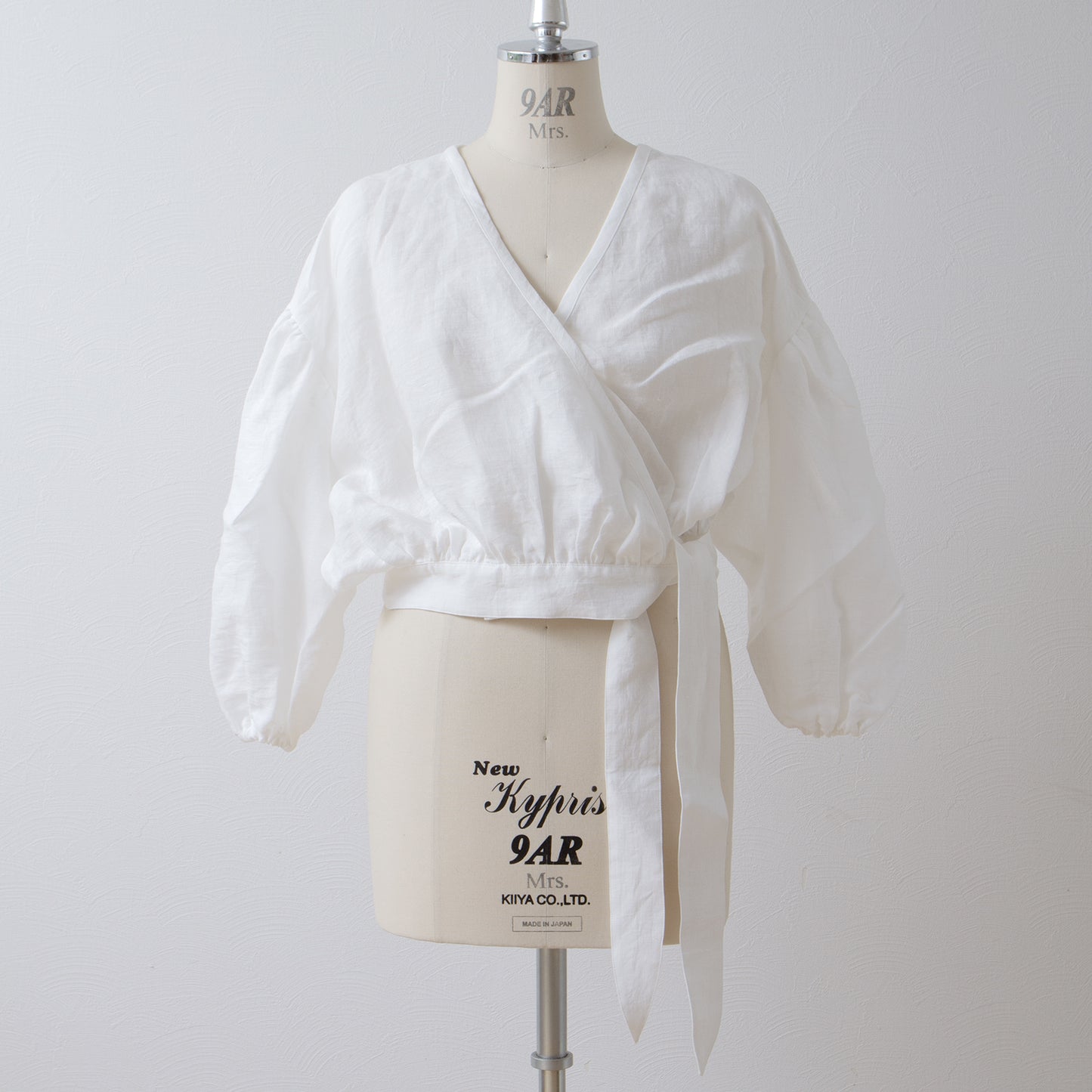 Cache-Coeur 褶皺兩用襯衫 - 法國亞麻/米白色