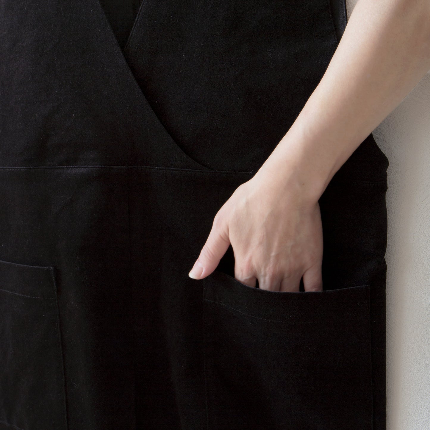 冬季寬褲 - 羊毛人字紋/炭灰色