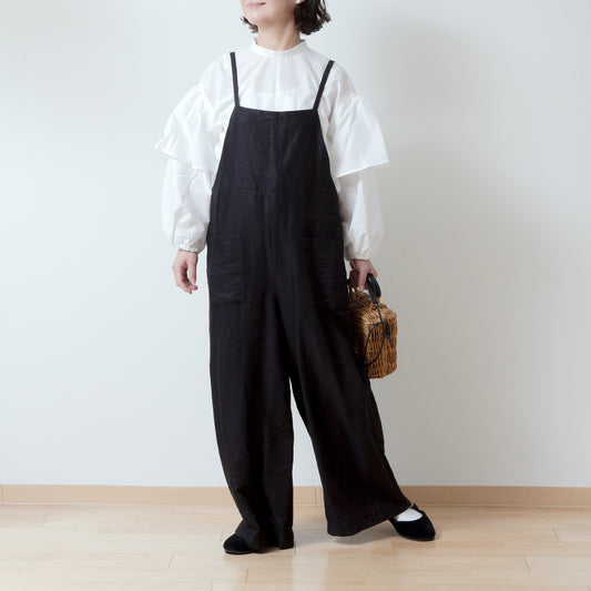 雙袖棉質襯衫/米白色