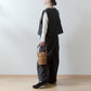 Adult Cache-coeur Salopette Wide Pants - Linen/Black