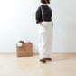 Suspender Wide Linen Pants / Off-white