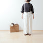 Suspender Wide Linen Pants / Off-white