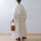 Cache-coeur frill linen bolero/off white