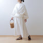 Cache-coeur frill linen bolero/off white