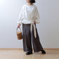 Cache-coeur frill linen bolero/off white