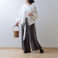 Cache-coeur frill linen bolero/off white