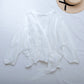 Cache-coeur frill linen bolero/off white