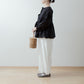 Adult-Cute Tiered 2-Way Blouse with Back Ribbon Tie / Black