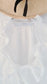 Yoke Layer Gathered Sleeve Linen Dress/Black